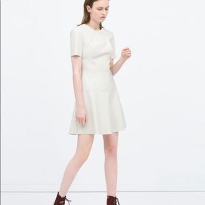 Zara faux leather mini dress 👗👄